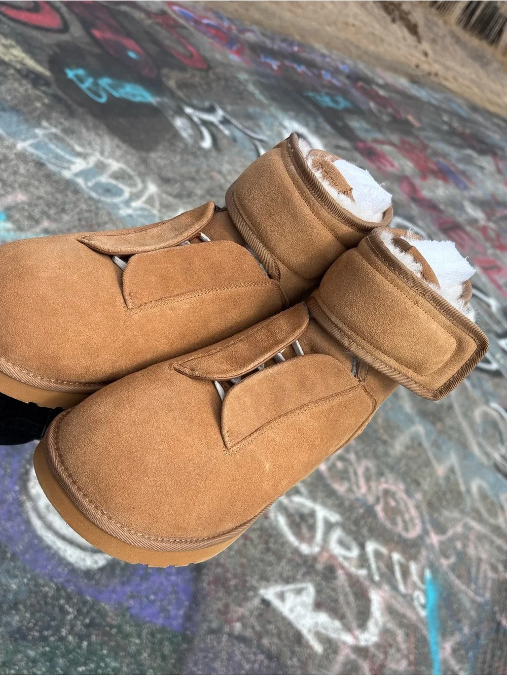 Tommy Jack Oddo Verdier ODDO-1 Sheepskin/Leather/Wool Chestnut Tan Ankle Boots